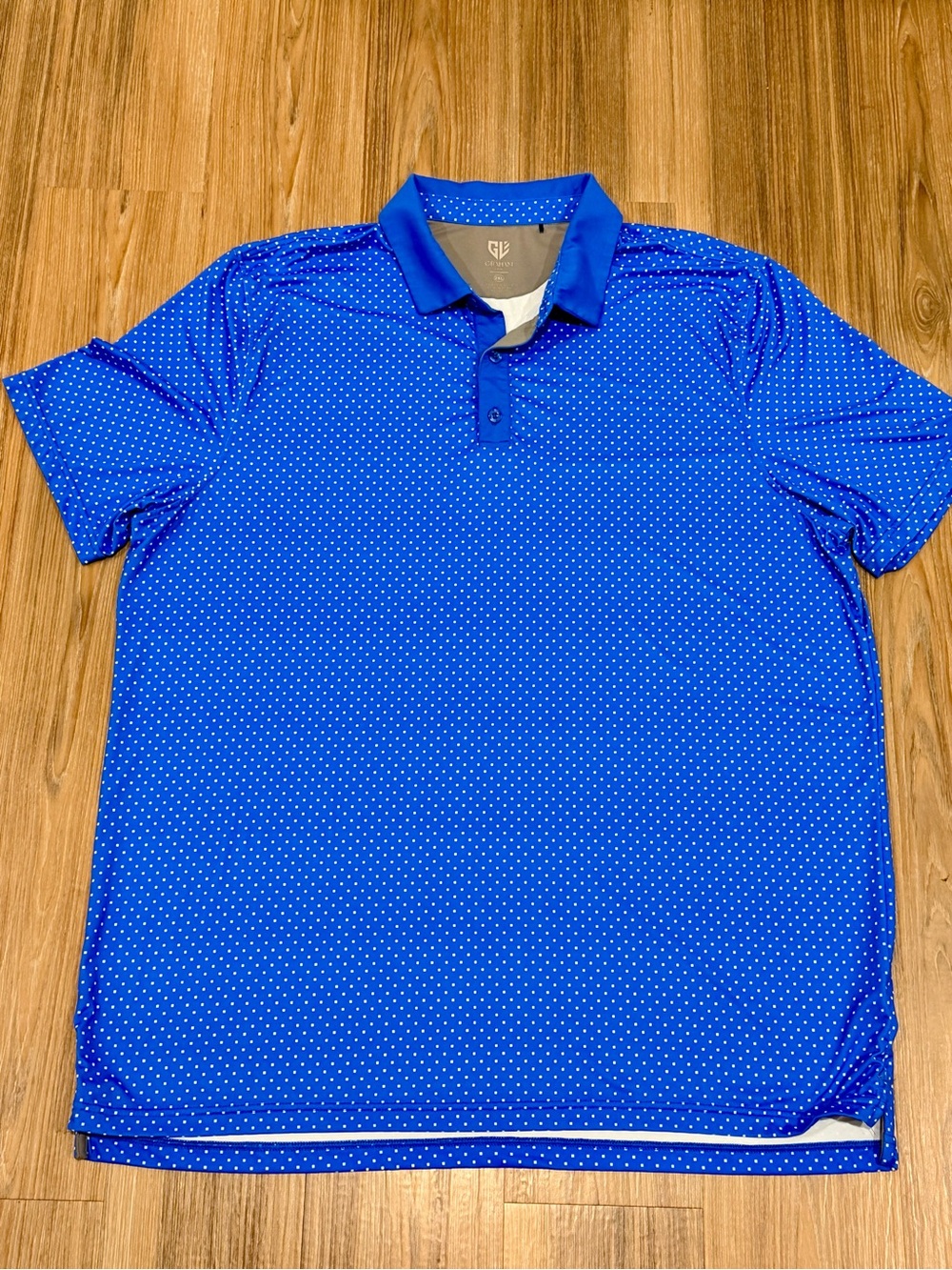 Graham Luxe Men's XXL Blue Short-Sleeve Golf Polo Shirt